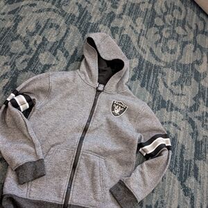 Kids Gray Raiders Hoodie Size Large 14-16